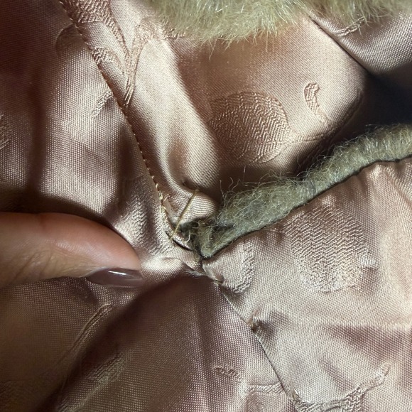 Vintage Regina Glenara by Glenoit Faux Fur Jacket Cape Shawl Collar USA Made S/M - Picture 4 of 8